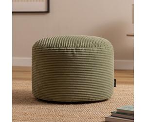 icon Milano Beanbag Footstool Corduroy Sage Green