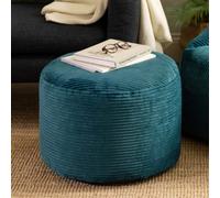 icon Milano Beanbag Footstool Corduroy Teal
