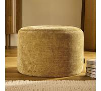 Icon Milano Woven Chenille Footstool, Gold