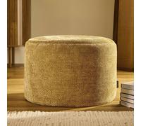Icon Milano Woven Chenille Footstool, Gold