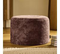Icon Milano Woven Chenille Footstool, Mulberry