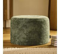 Icon Milano Woven Chenille Footstool, Olive