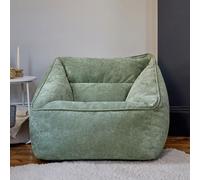 Icon Natalia Chenille Armchair Bean Bag Sage Green Giant Bean Bag Chair