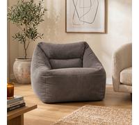 Icon Natalia Corduroy Armchair Bean Bag, Charcoal Grey
