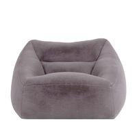 icon Natalia Rabbit Faux Fur Armchair Bean Bag in Light Grey | Size: Medium ICON Light Grey Medium