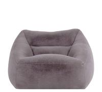 Icon Natalia Rabbit Faux Fur Armchair Bean Bag, Light Grey