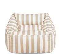 icon Natalia Stripe Soft Woven Kyoto Armchair Bean Bag in Taupe ICON Taupe