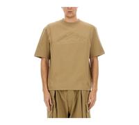 Icon New Generation Loose Fit Embossed T-Shirt - male - Dsquared2 - T-Shirts - Beige - M - Tops M
