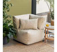 icon Noa Bean Bag Corner, Outdoor Woven Natural ICON Natural
