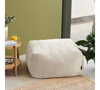 icon Noa Modular Bean Bag Footstool, Jumbo Cord, Sage Green in Cream ICON Cream