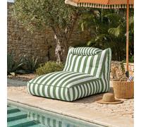 icon Nova Bean Bag Lounger, Kyoto, Olive Green Stripe