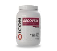 ICON Nutrition Recovery Post Workout Protein Powder - Sour Cherry, Muscle Recovery, Whey Protein Supplements, Carbohydrates, Glutamine, Leucine and Vitamin C, D & E - 2.3kg (30 Servings)