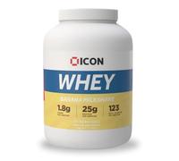 ICON Nutrition Whey Protein Powder - Banana Milkshake - High Protein, Grass Fed, Low Carbs & Fat, Complete Amino Acid Profile, Cold Shakes or Mix with Foods - 2.27kg, 71 Servings