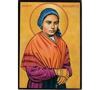 Icon of Saint Bernadette. St Bernadette Icon. 18cmx 13cm.