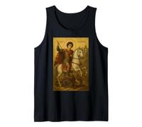 Icon of Saint George Riding His Horse and Slaying The Beast Tank Top
