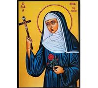 Icon of Saint Rita. St Rita Icon. 18cm x 13cm