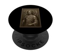 Icon of the Archangel Michael - Icons of the Holy Angels PopSockets Adhesive PopGrip