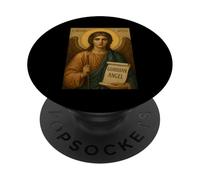 Icon of the Guardian Angel - Orthodox Catholic PopSockets Adhesive PopGrip