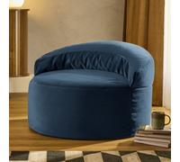 Icon Orb Accent Chair Matt Velvet, Ink Navy