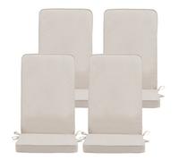 icon Outdoor High Back Seat Pad 4X Natural Beige
