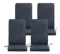 icon Outdoor High Back Seat Pad 4X Slate Grey