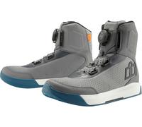 Icon Overlord Vented Motorcycle Boots, grey, size 45 46 for Men