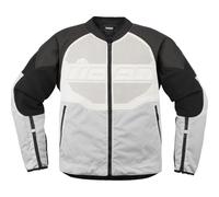 Icon Overlord3 Leather Jackets 2XL White
