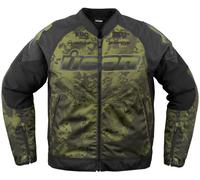 Icon Overlord3 Magnacross, textile jacket XXL Green/Black