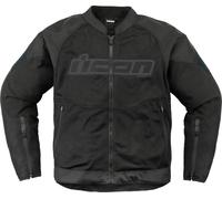 Icon Overlord3 Mesh Solid Motorcycle Textile Jacket, black, size S