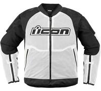 Icon Overlord3 Mesh, textile jacket XL White/Black
