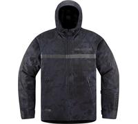 Icon PDX3 Camo, textile jacket waterproof L Black/Dark Grey
