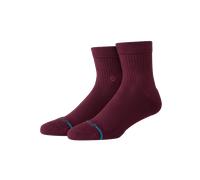 Icon Quarter Socks in Wine