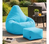 icon Recliner Indoor Outdoor Bean Bag & Pouffe Aqua Blue Bean Bag Chair