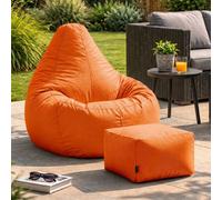icon Recliner Indoor Outdoor Bean Bag & Pouffe Burnt Orange Bean Bag Chair