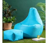 icon Recliner Indoor Outdoor Bean Bag & Pouffe in Aqua ICON Aqua