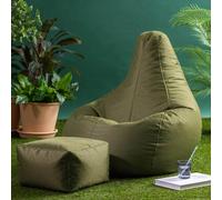 icon Recliner Indoor Outdoor Bean Bag & Pouffe in Khaki ICON Khaki