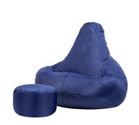 icon Recliner Indoor Outdoor Bean Bag & Pouffe Navy Blue Bean Bag Chair