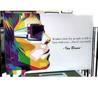 Icon Republic Ian Brown The Stone Roses CANVAS Large 30 x 20' with 45mm thick wood frame