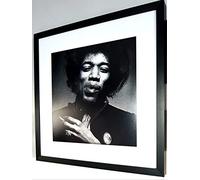 Icon Republic Jimi Hendrix Luxury Framed Print #1 -Purple Haze-Watchtower-LARGE 45cm x 45cm