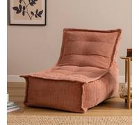 icon Scandi Jumbo Corduroy Bean Bag Lounger in Dusty Pink | Size: Medium ICON Dusty Pink Medium