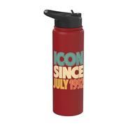 Icon Since 1992 Retro Style Stainless Steel Insulated Water Bottle