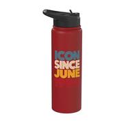 Icon Since 1994 Retro Striped Stainless Steel Insulated Water Bottle