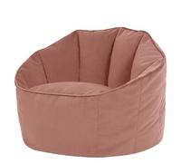 icon Sirena Velvet Bean Bag Accent Chair - Dawn Pink