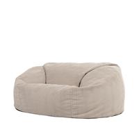 icon Soul Giant Corduroy Bean Bag Charcoal Grey 2-Seater Bean Bag Chair in Natural ICON Natural
