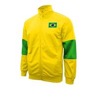Icon Sports Adult Full-Zip Active Training Touchline Country Soccer Track Jacket, Brazil, XL