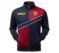 Icon Sports BARÇA Legacy Track Jacket - Adult Sizes - FC Barcelona Licensed Fan Zip Jacket, Blue, Large