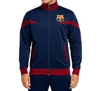 Icon Sports FC Barcelona Full-Zip Barça Track Jacket (Medium, Blue)