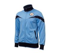 Icon Sports Officially Licensed Manchester City FC Track Jacket - Blue Man City Adult Soccer Jacket