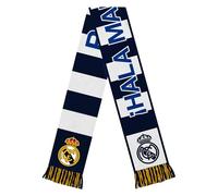 Icon Sports Unisex's Striped Team Scarf, Real Madrid, One Size