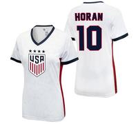 Icon Sports Women's Shirt, Lindsey Horan | Elite, White/Red, Large